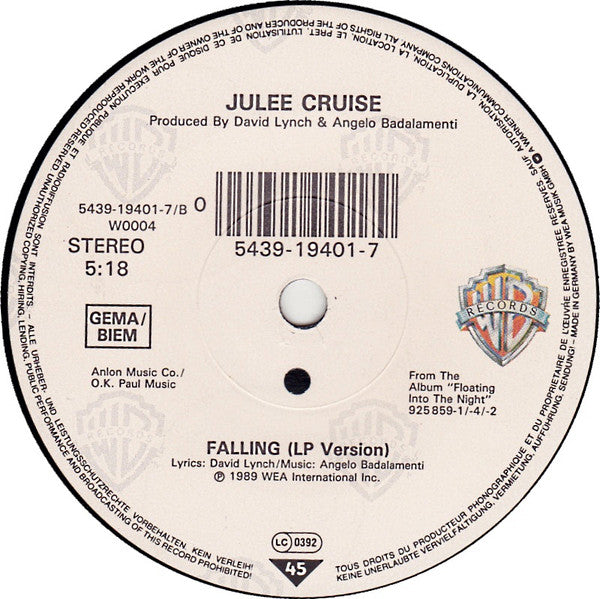 Julee Cruise -Rockin' Back Inside My Heart
