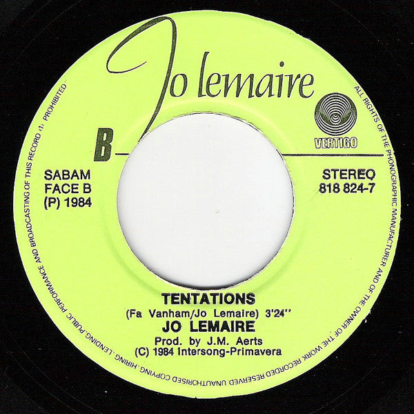 Jo Lemaire -Je Veux Chanter L'Hymne A L'Amour