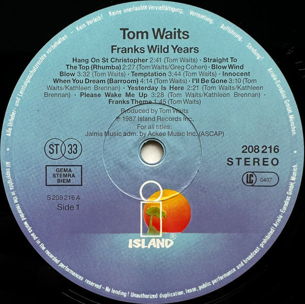Tom Waits -Franks Wild Years