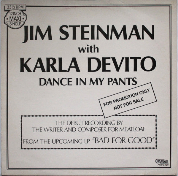 Jim Steinman With Karla DeVito -Dance In My Pants