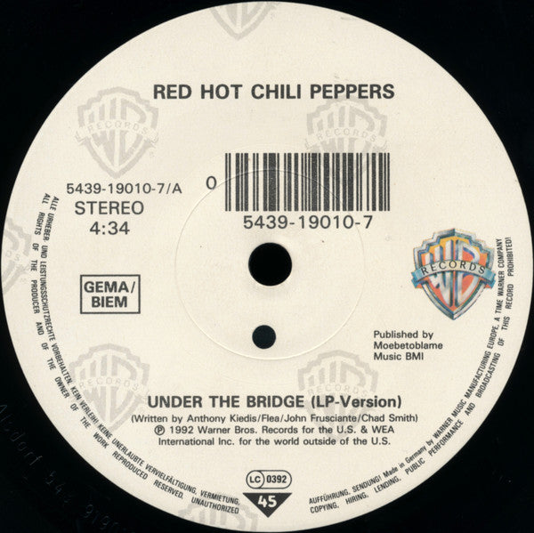 Red Hot Chili Peppers -Under The Bridge