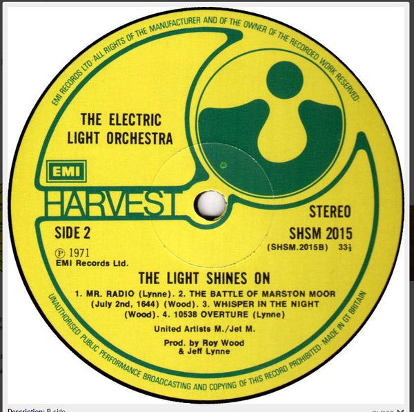 Electric Light Orchestra -The Light Shines On