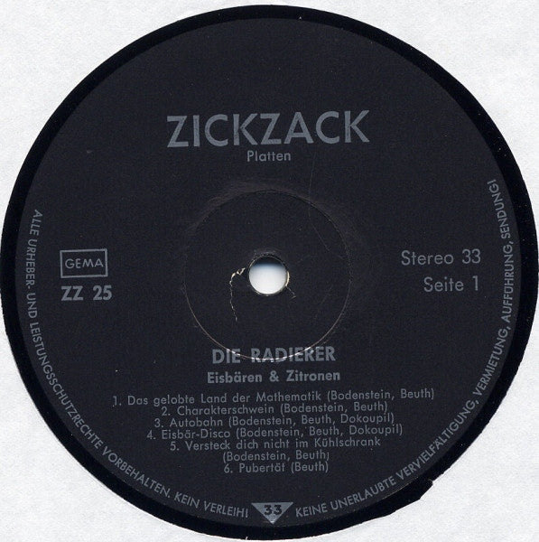 Die Radierer -Eisbären & Zitronen