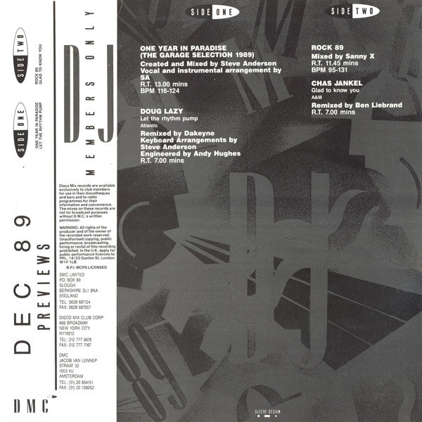 Various - December 89 - Previews