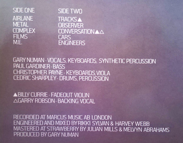 Gary Numan -The Pleasure Principle