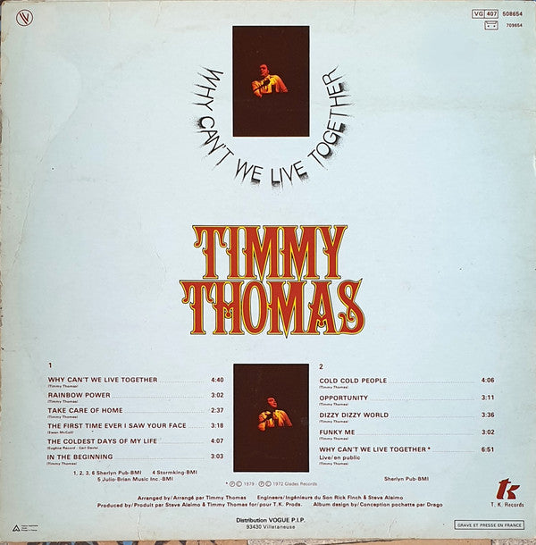 Timmy Thomas -Why Can't We Live Together