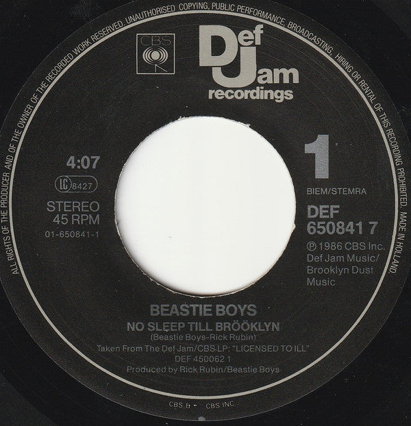 Beastie Boys -No Sleep Till Brööklyn