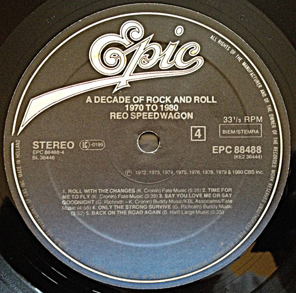 REO Speedwagon -A Decade Of Rock And Roll 1970 To 1980