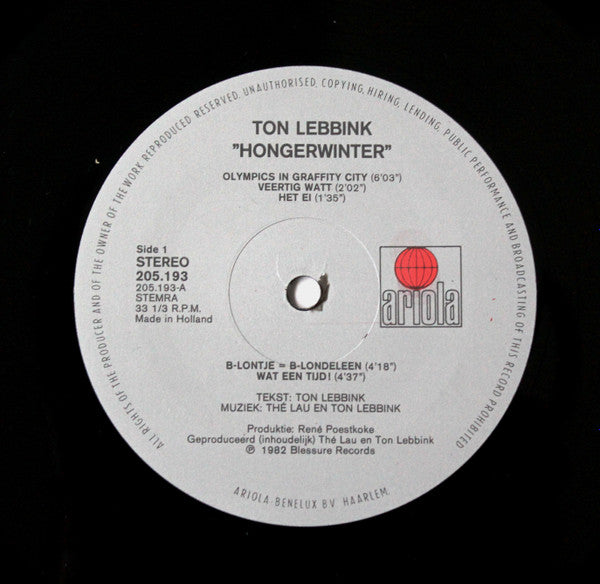 Ton Lebbink - Hongerwinter