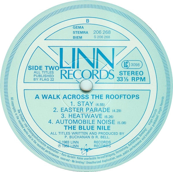 The Blue Nile -A Walk Across The Rooftops