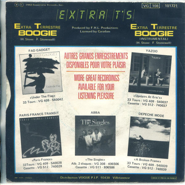 Extra T's -Extra Terrestre Boogie