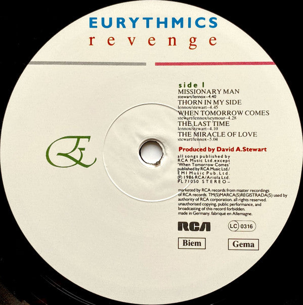 Eurythmics - Revenge
