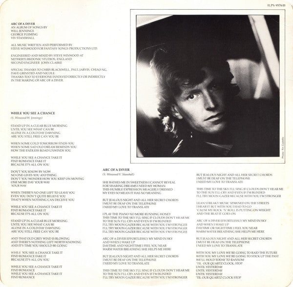 Steve Winwood -Arc Of A Diver
