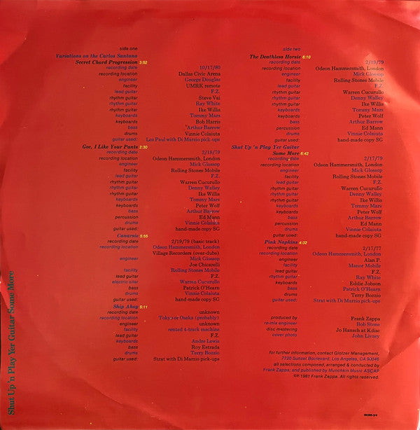 Zappa* - Shut Up 'N Play Yer Guitar