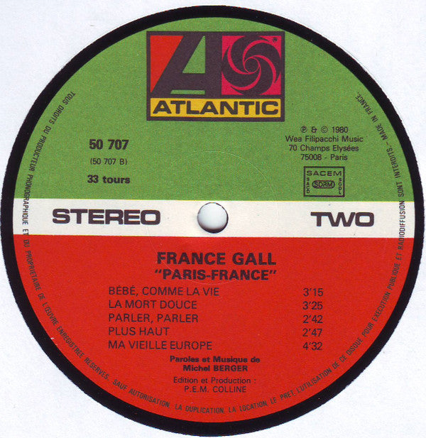 France Gall -Paris, France