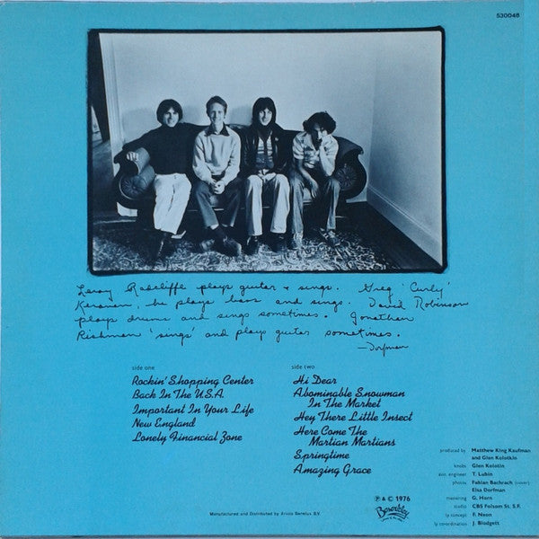 Jonathan Richman & The Modern Lovers -Jonathan Richman & The Modern Lovers