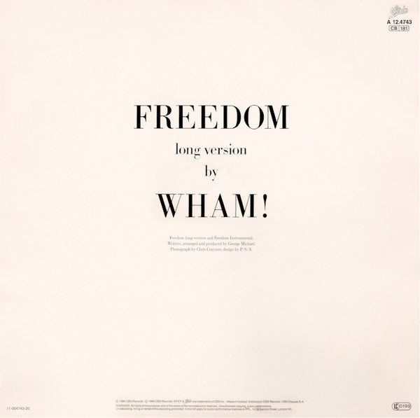 Wham! -Freedom (Long Version)