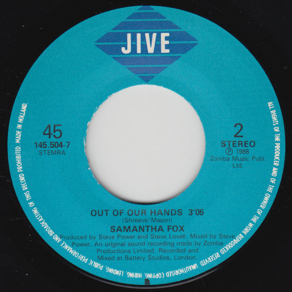 Samantha Fox -I Wanna Have Some Fun