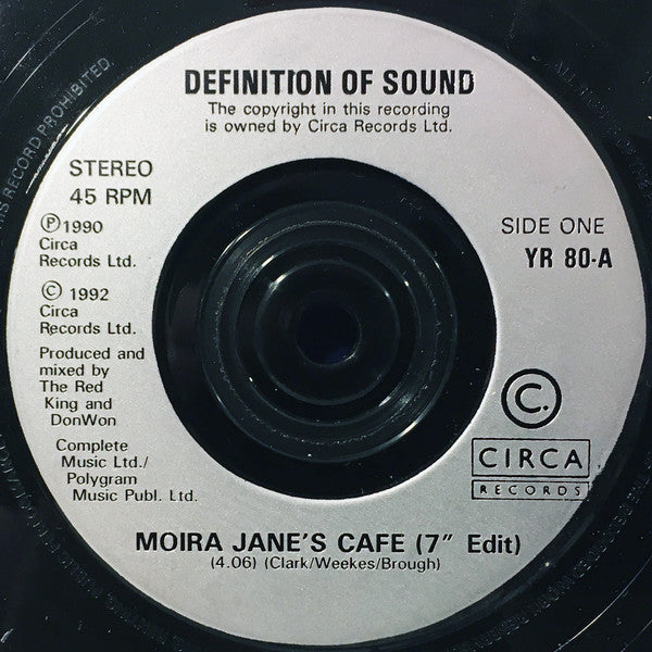 Definition Of Sound -Moira Jane's Cafe
