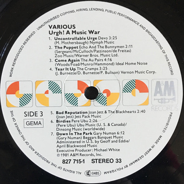 Various -Urgh! A Music War