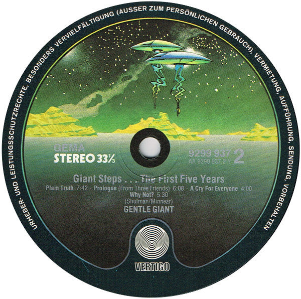 Gentle Giant -Giant Steps... The First Five Years