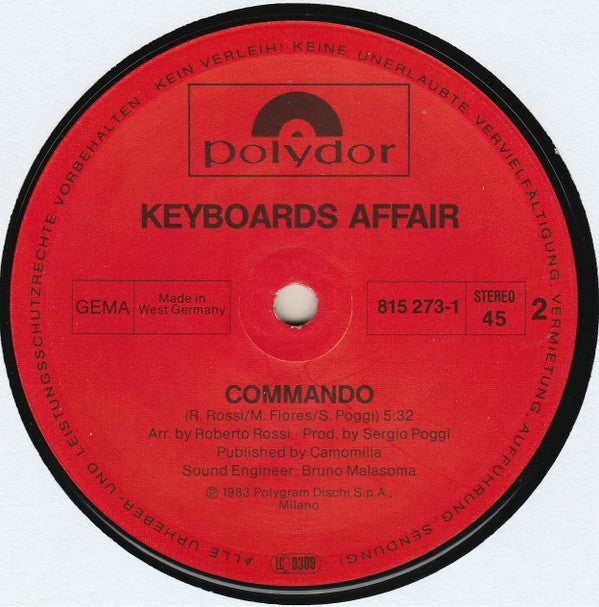 Keyboards Affair -Tubular Bells (New Dance Version)