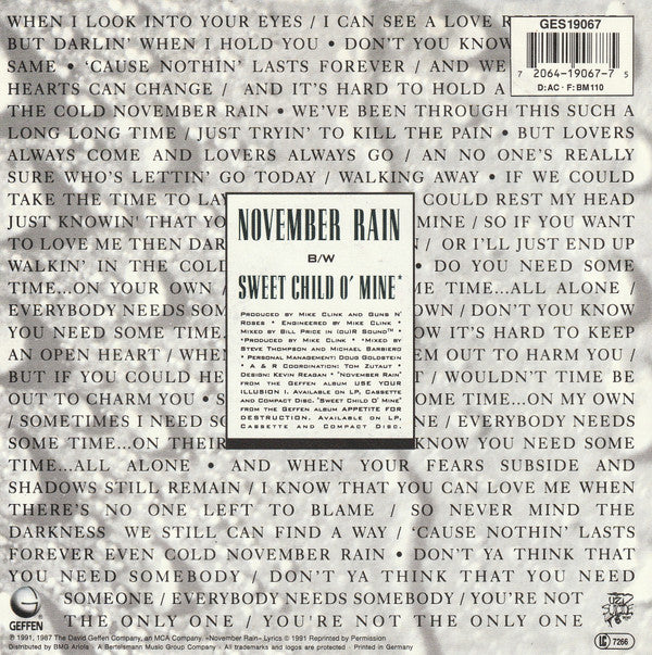 Guns N' Roses -November Rain