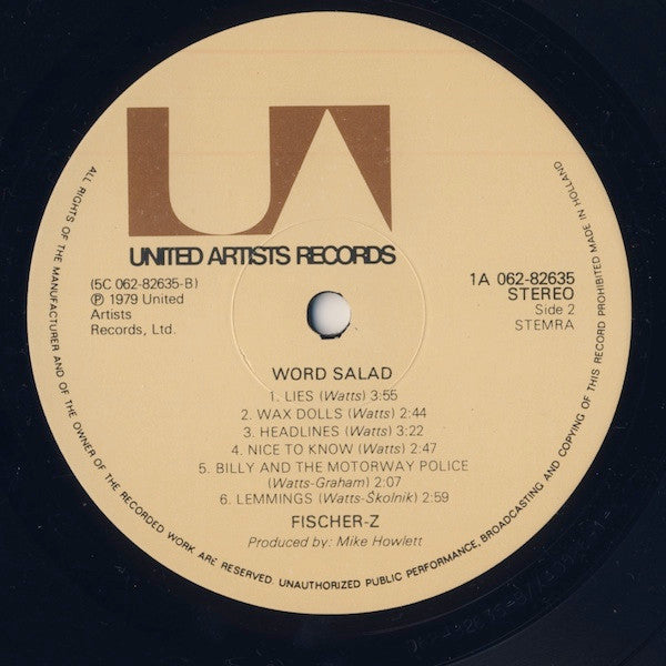 Fischer-Z - Word Salad