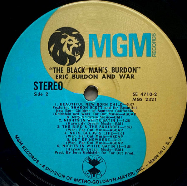 Eric Burdon And War* -The Black-Man's Burdon