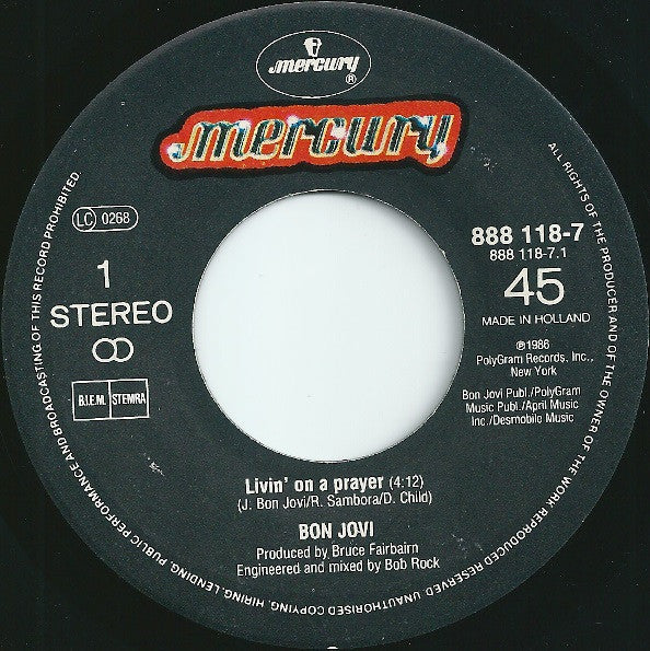 Bon Jovi -Livin' On A Prayer