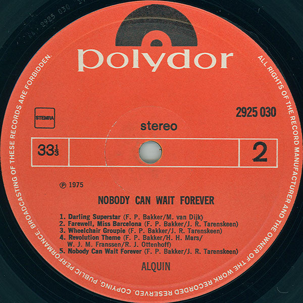 Alquin -Nobody Can Wait Forever
