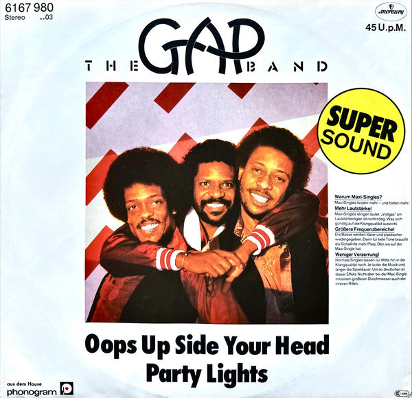 The Gap Band -Oops Up Side Your Head / Party Lights