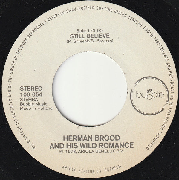 Herman Brood & His Wild Romance -Still Believe