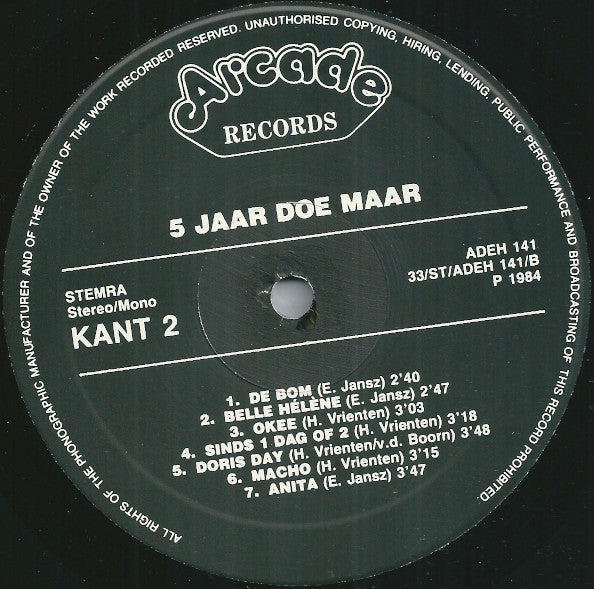 Doe Maar -5 Jaar Doe Maar - Het Complete Overzicht