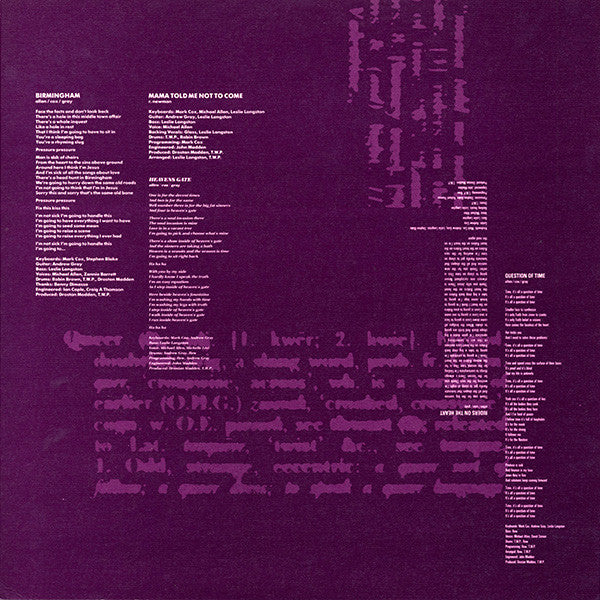 The Wolfgang Press -Queer