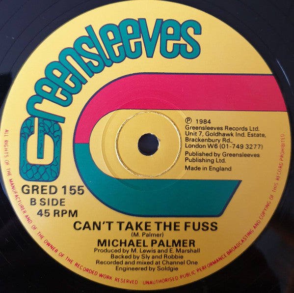 Michael Palmer -Done With It / Can't Take The Fuss