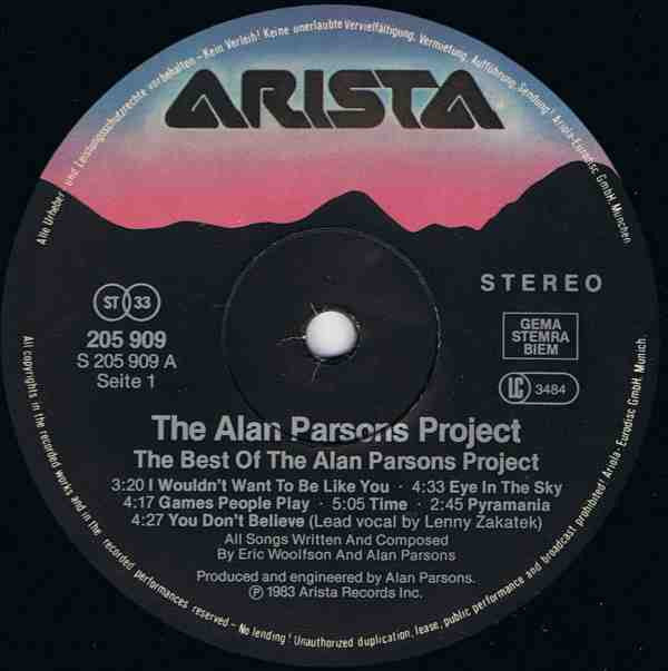 The Alan Parsons Project -The Best Of The Alan Parsons Project