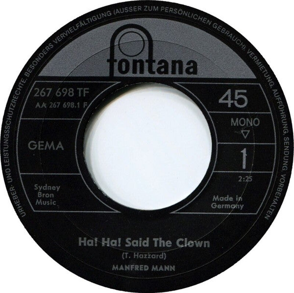 Manfred Mann -Ha! Ha! Said The Clown
