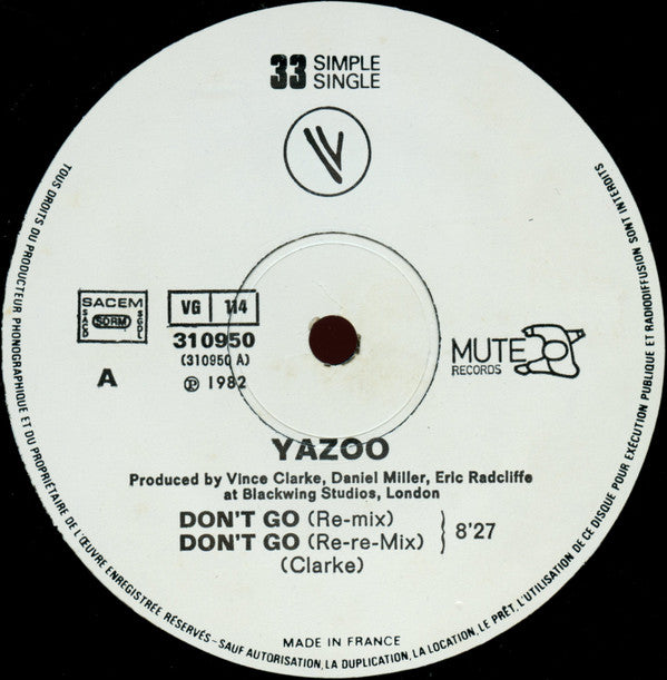Yazoo -Don't Go Re~Mixes