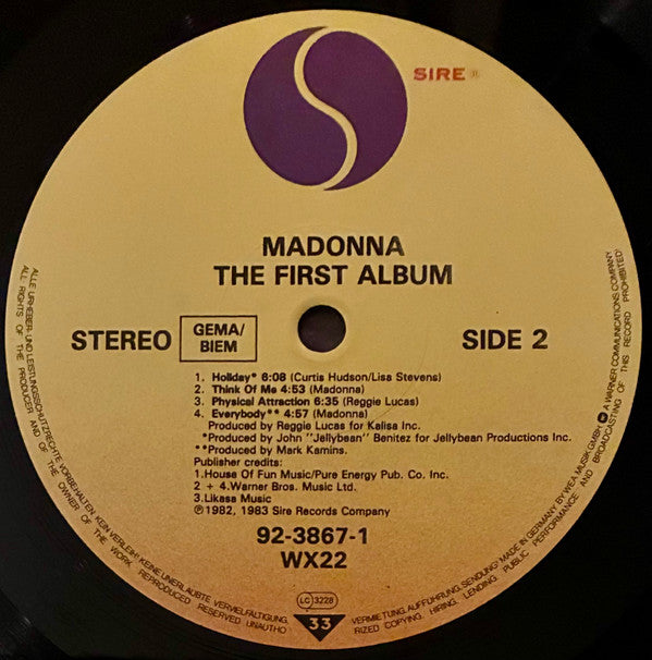 Madonna -The First Album