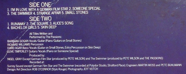 The Passions - Thirty Thousand Feet Over China