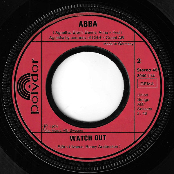 ABBA, Agnetha Björn Benny Anna-Frid* -Waterloo