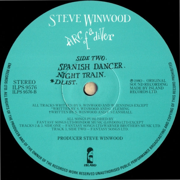 Steve Winwood -Arc Of A Diver
