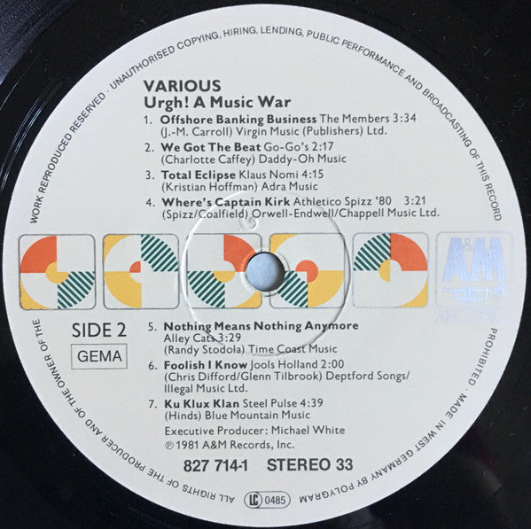 Various -Urgh! A Music War
