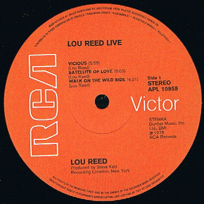 Lou Reed -Lou Reed Live