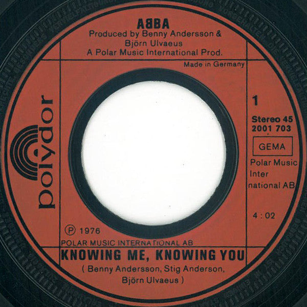 ABBA -Knowing Me, Knowing You