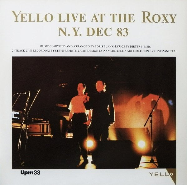 Yello - Live At The Roxy N.Y. Dec 83