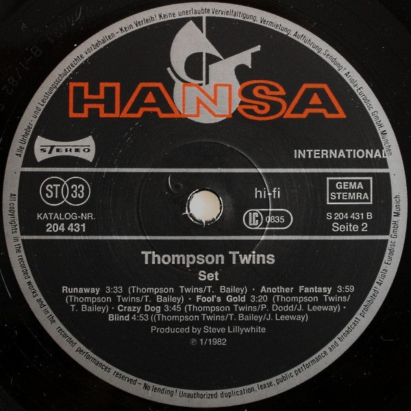 Thompson Twins -Set
