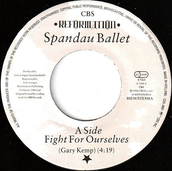 Spandau Ballet -Fight For Ourselves