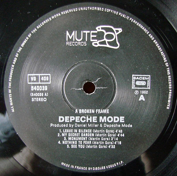 Depeche Mode - A Broken Frame